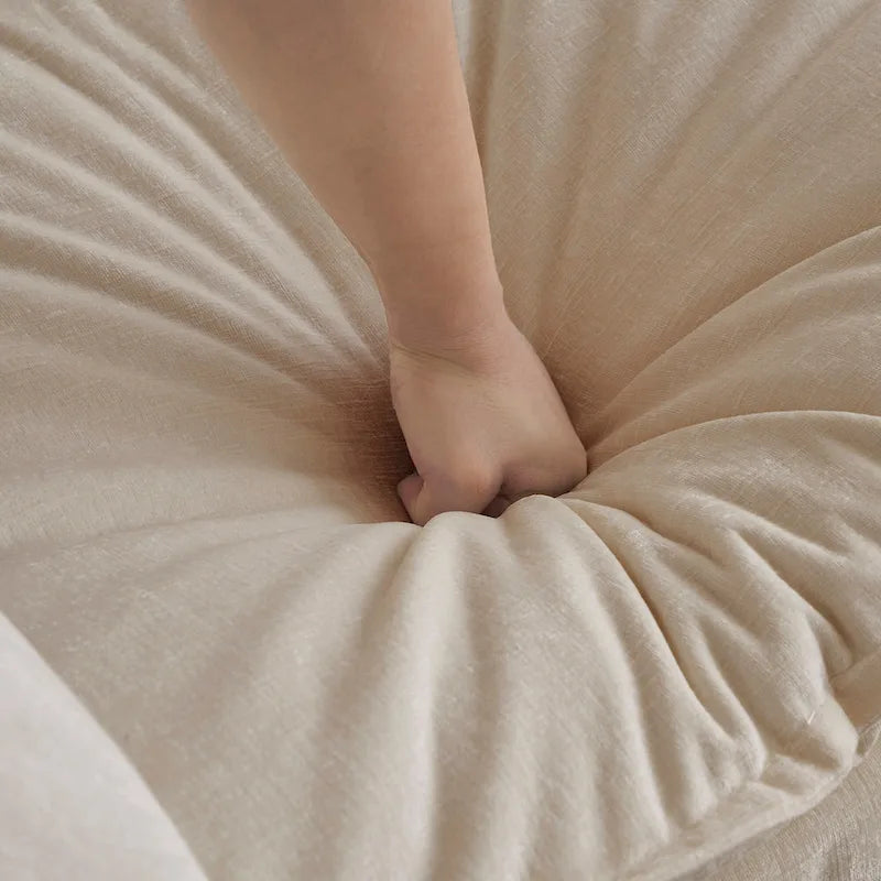 Fauteuil d'appoint moderne avec pouf, fauteuil rembourré
