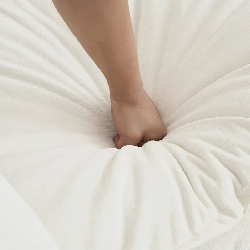 Fauteuil d'appoint moderne avec pouf, fauteuil rembourré