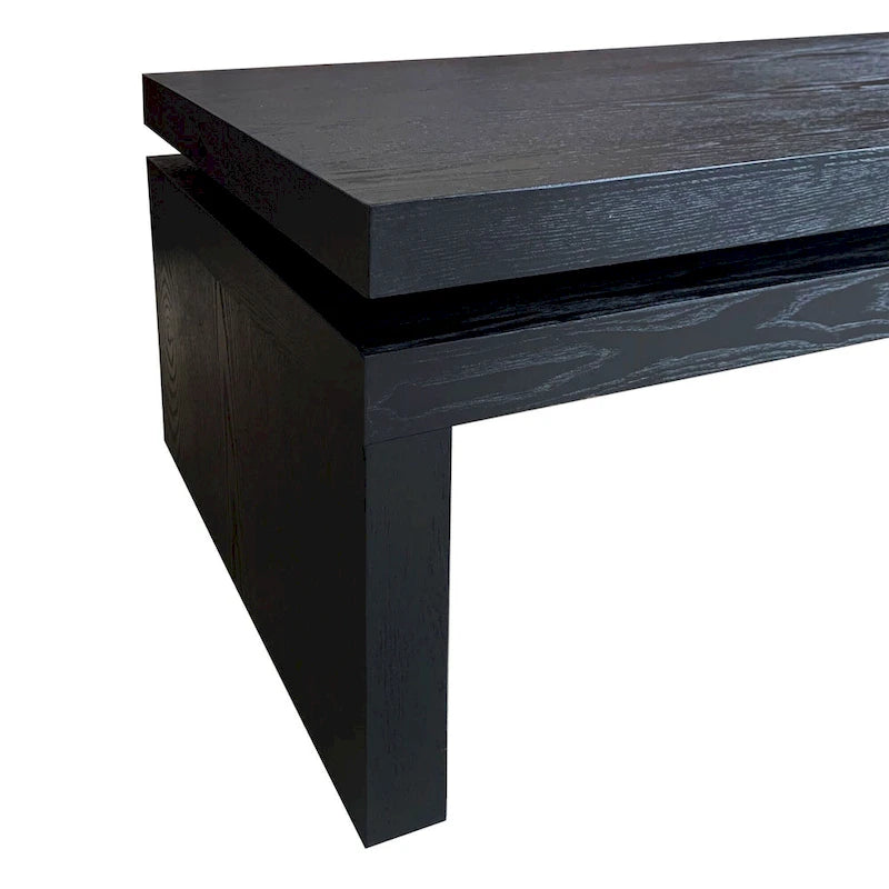 Table basse rectangulaire moderne en bois