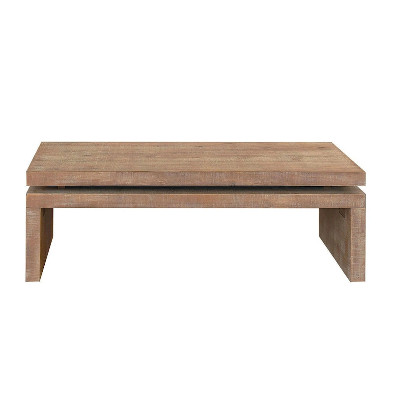 Table basse rectangulaire moderne en bois