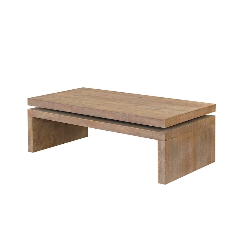 Table basse rectangulaire moderne en bois