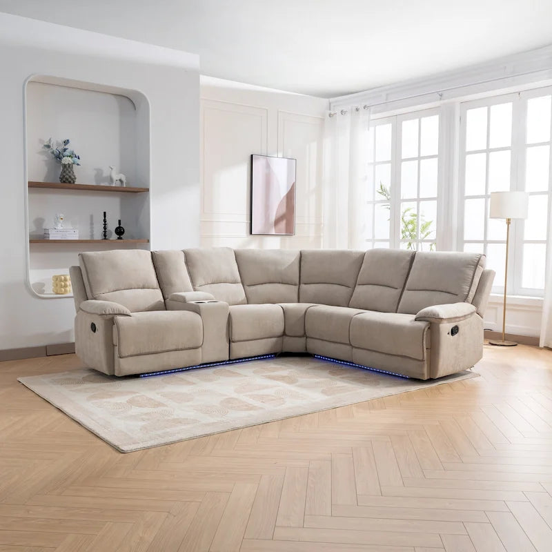 Salon inclinable manuel moderne avec ports USB