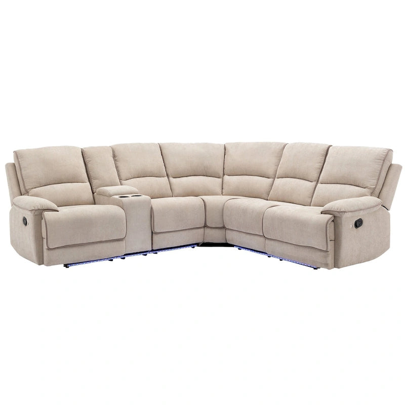 Salon inclinable manuel moderne avec ports USB