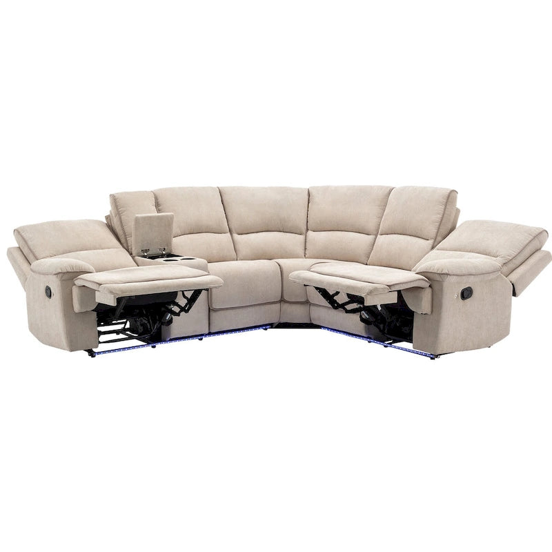 Salon inclinable manuel moderne avec ports USB