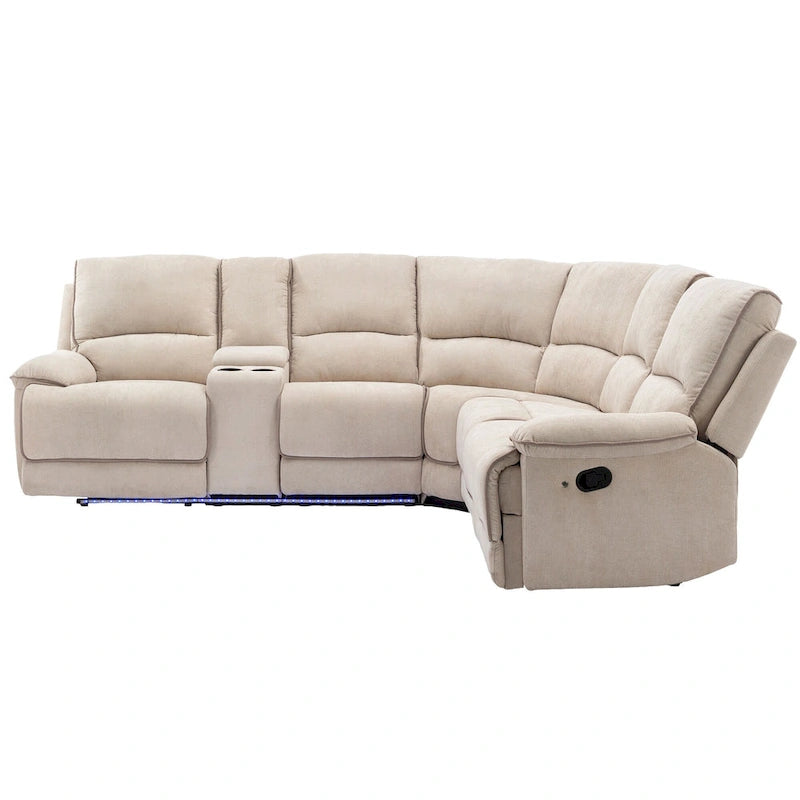 Salon inclinable manuel moderne avec ports USB