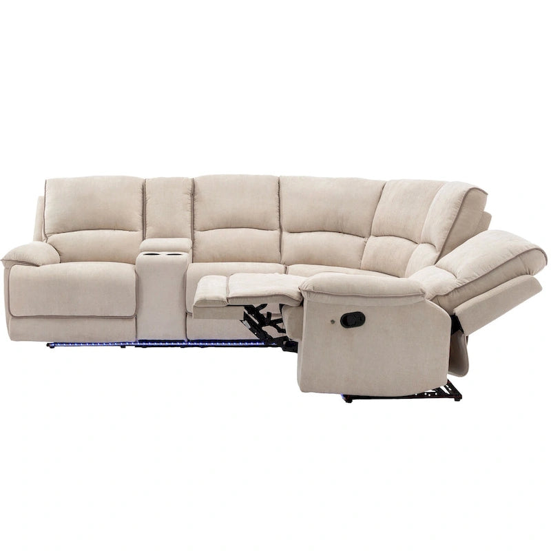 Salon inclinable manuel moderne avec ports USB