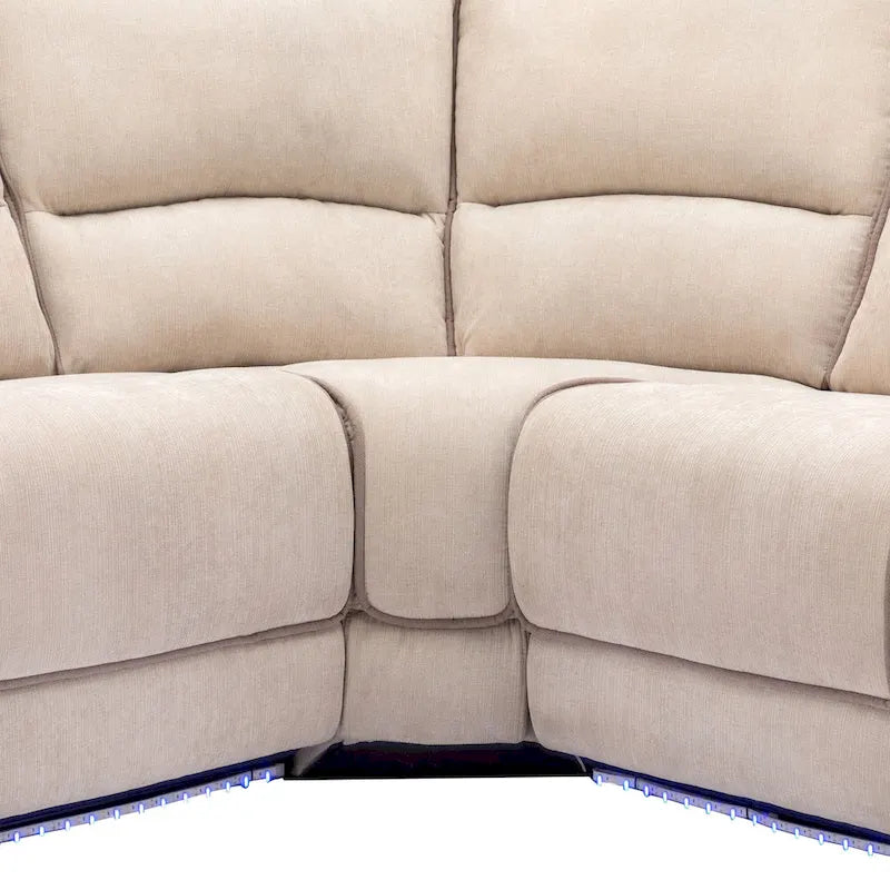 Salon inclinable manuel moderne avec ports USB