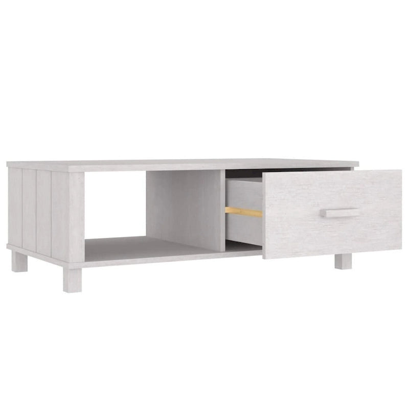 Table basse, rectangulaire, avec tiroir de rangement