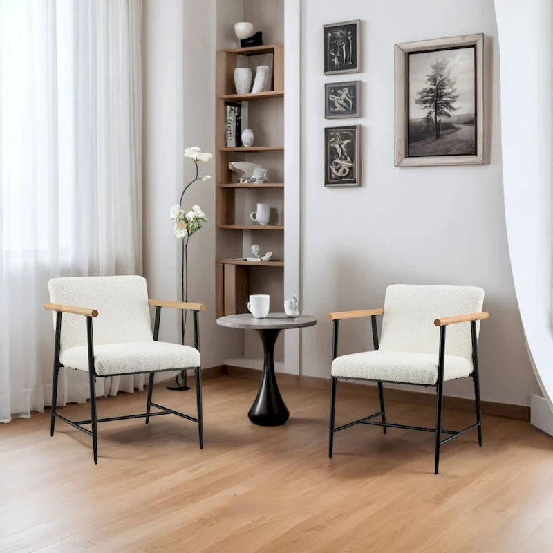 Chaise de salle à manger en tissu