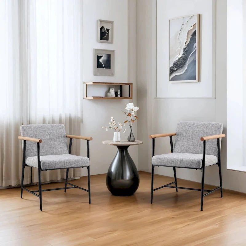 Chaise de salle à manger en tissu