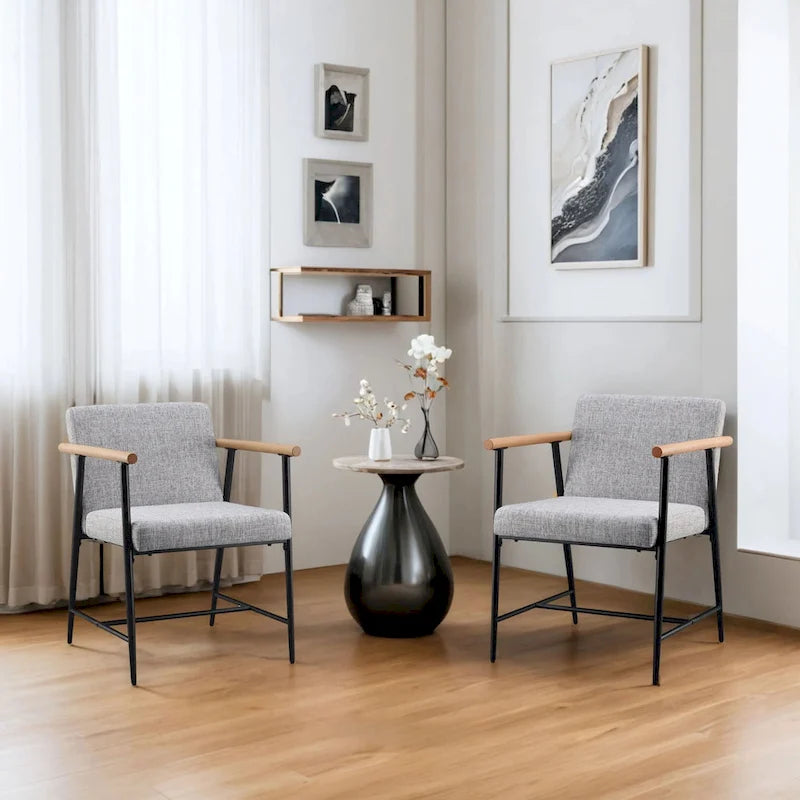 Chaise de salle à manger en tissu