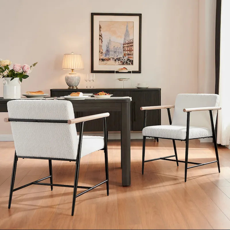 Chaise de salle à manger en tissu