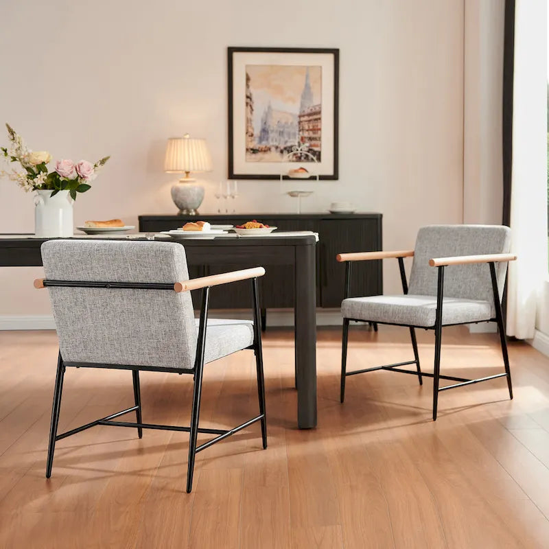 Chaise de salle à manger en tissu