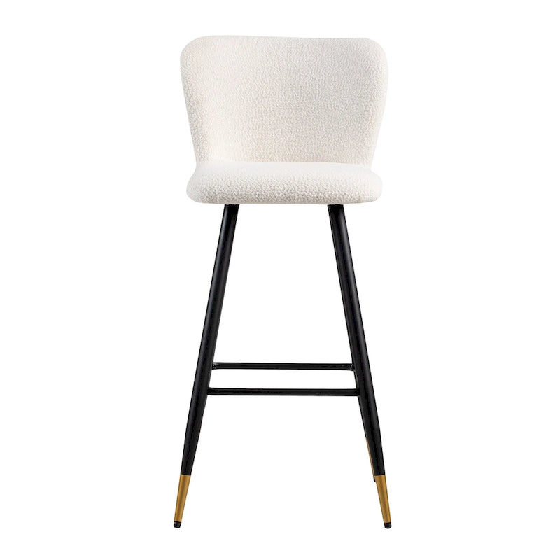Tabourets de bar modernes et élégants avec pieds en métal noir