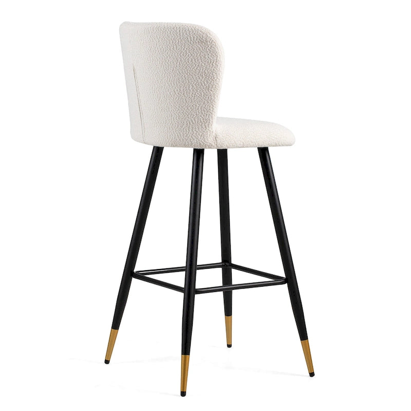 Tabourets de bar modernes et élégants avec pieds en métal noir