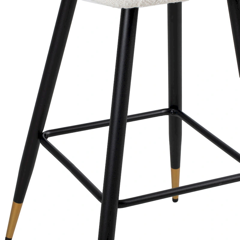 Tabourets de bar modernes et élégants avec pieds en métal noir