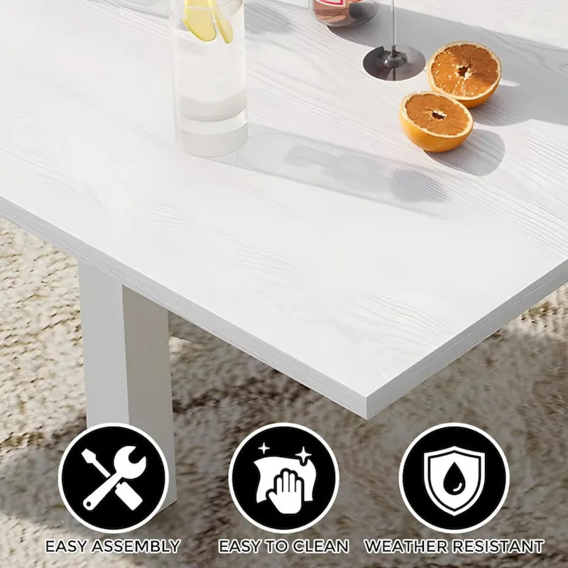 Table de salle à manger extérieure extensible pour jardin et terrasse