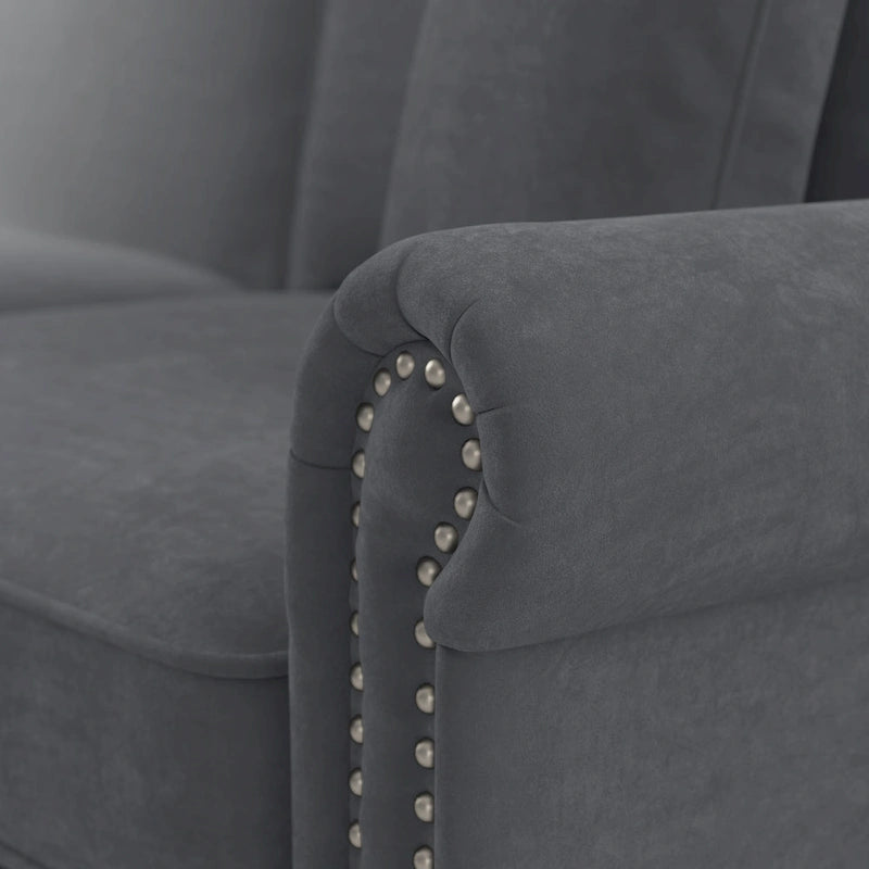 Fauteuil d'appoint de salon avec ottoman