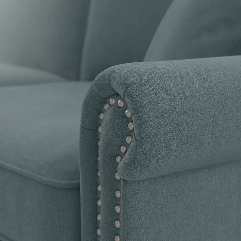 Fauteuil d'appoint de salon avec ottoman