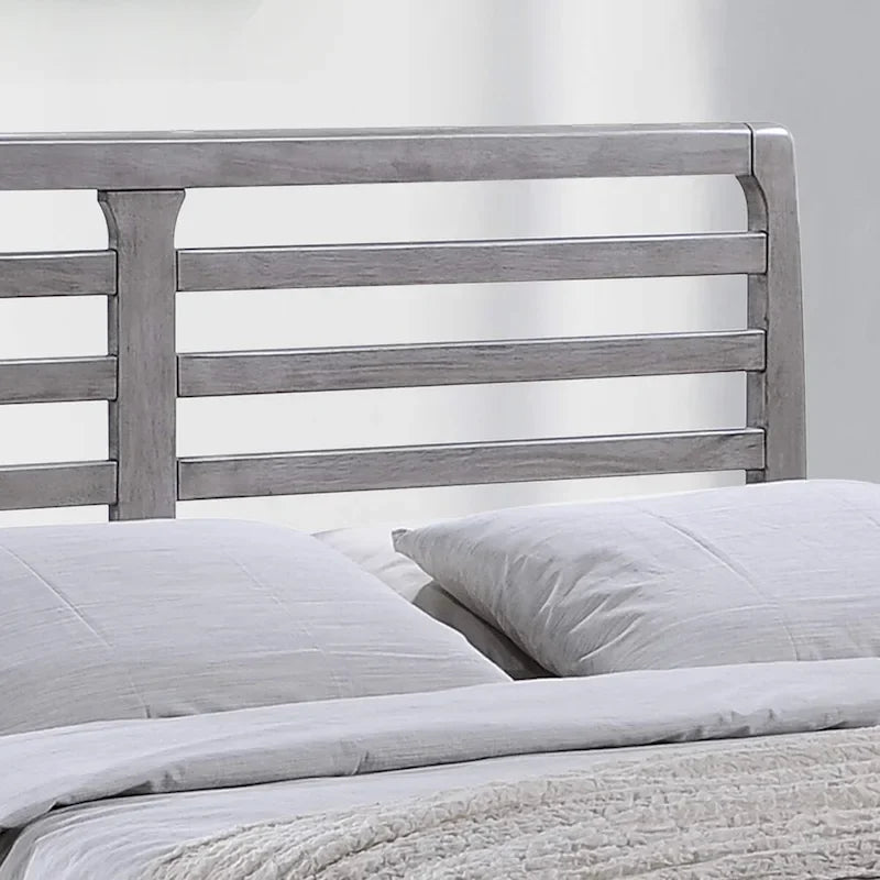 Lit plate-forme double en bois