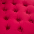 Chaise capitonnée à dossier haut, garnie de velours rouge