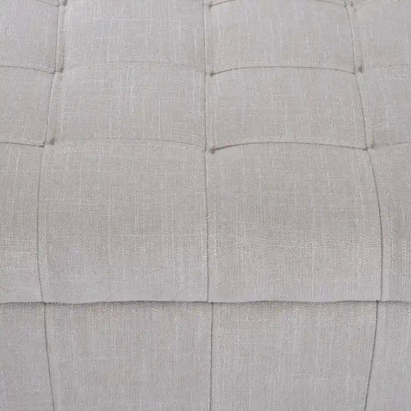 Banc coffre de rangement capitonné en tissu