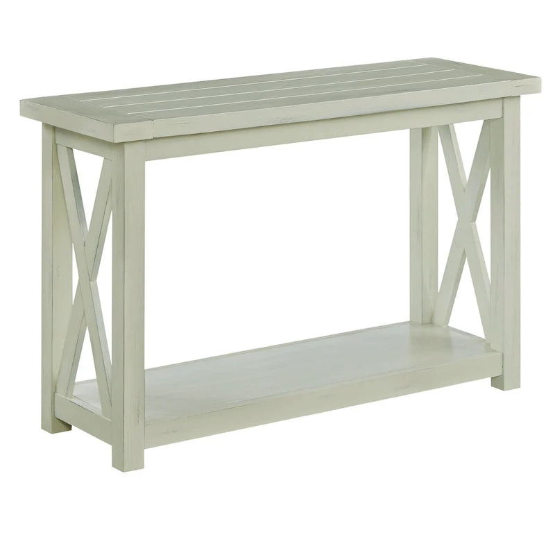 Console de table blanc cassé
