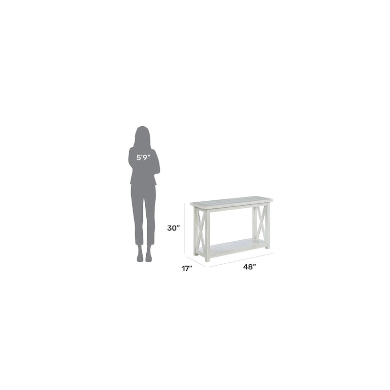 Console de table blanc cassé