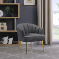 Fauteuil d'appoint en velours - Chaise crapaud