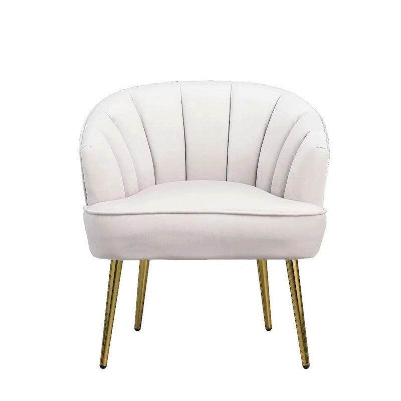 Fauteuil d'appoint en velours - Chaise crapaud