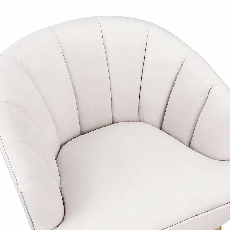 Fauteuil d'appoint en velours - Chaise crapaud