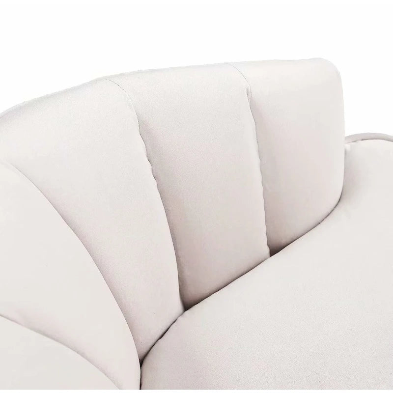 Fauteuil d'appoint en velours - Chaise crapaud