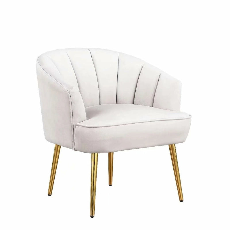 Fauteuil d'appoint en velours - Chaise crapaud