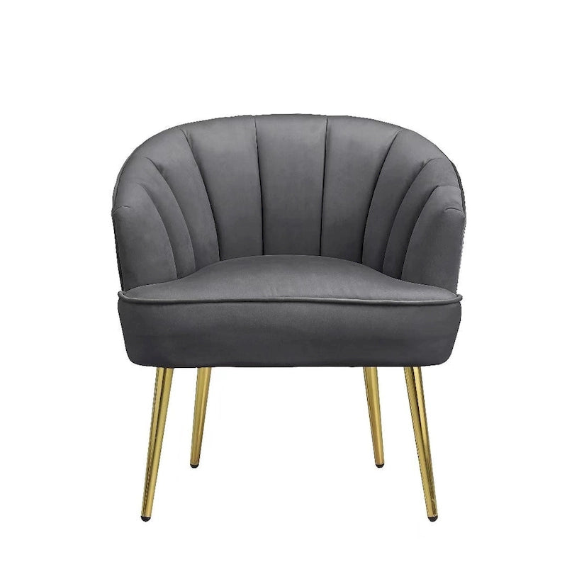 Fauteuil d'appoint en velours - Chaise crapaud
