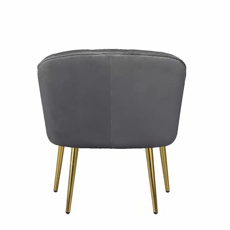 Fauteuil d'appoint en velours - Chaise crapaud