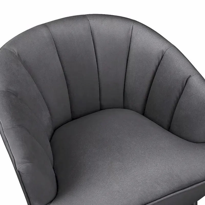 Fauteuil d'appoint en velours - Chaise crapaud