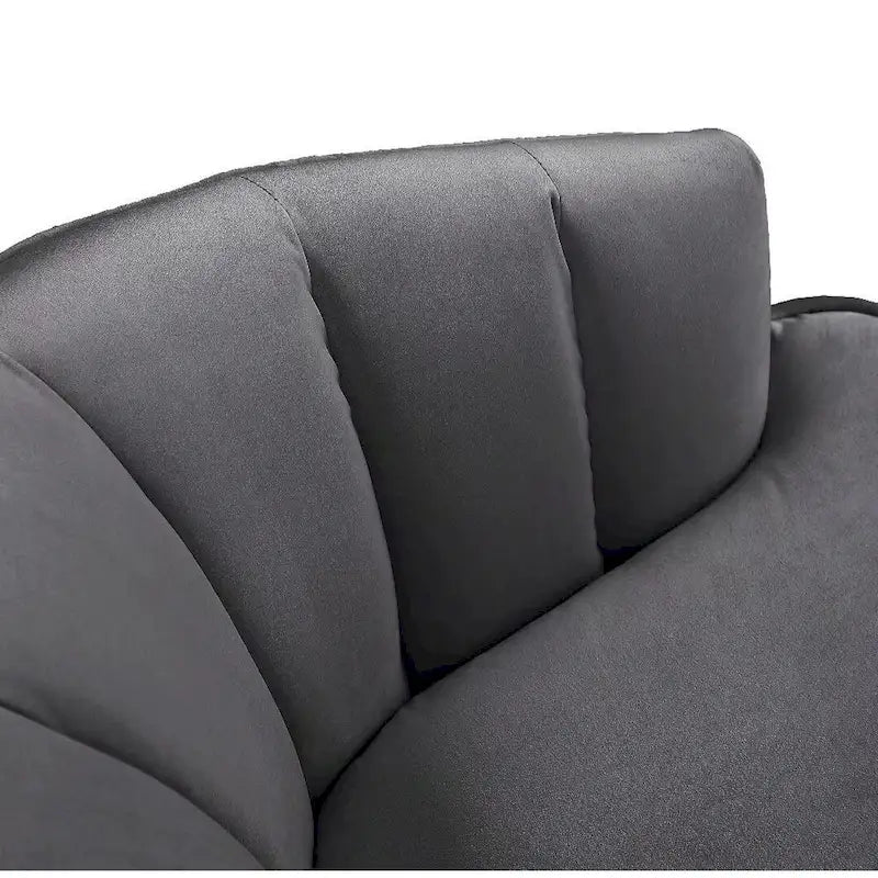 Fauteuil d'appoint en velours - Chaise crapaud