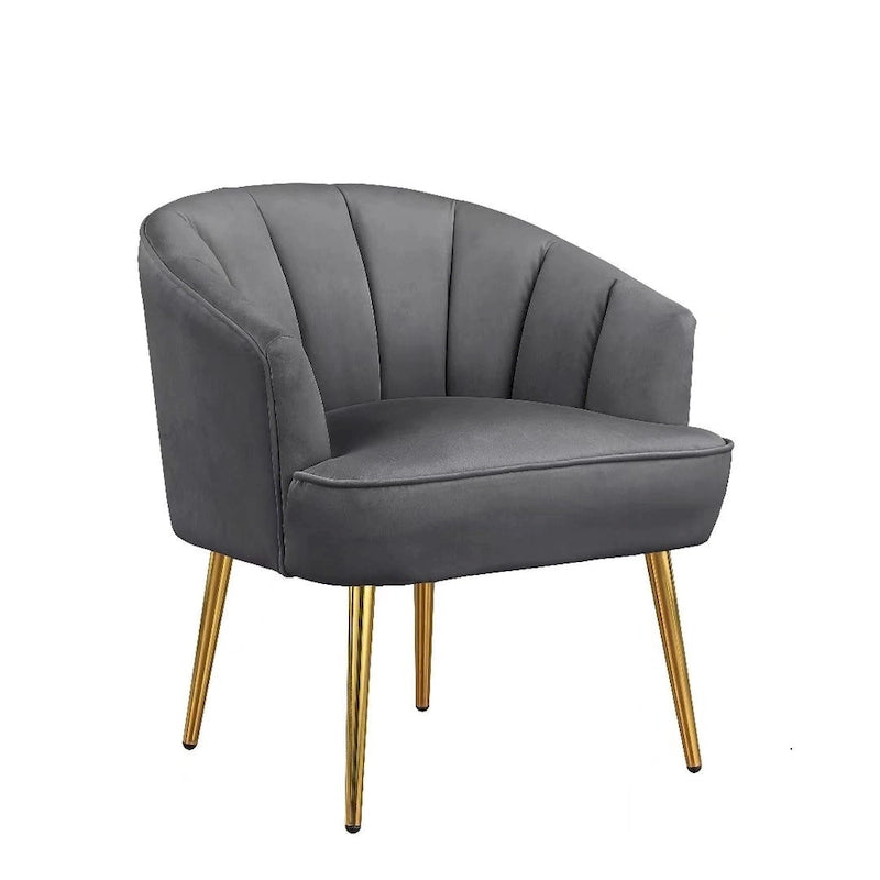 Fauteuil d'appoint en velours - Chaise crapaud