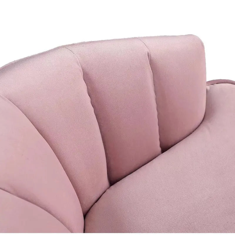 Fauteuil d'appoint en velours - Chaise crapaud