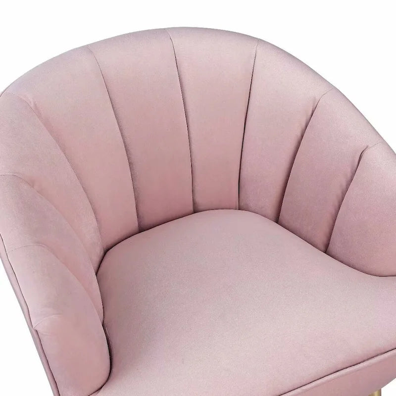 Fauteuil d'appoint en velours - Chaise crapaud