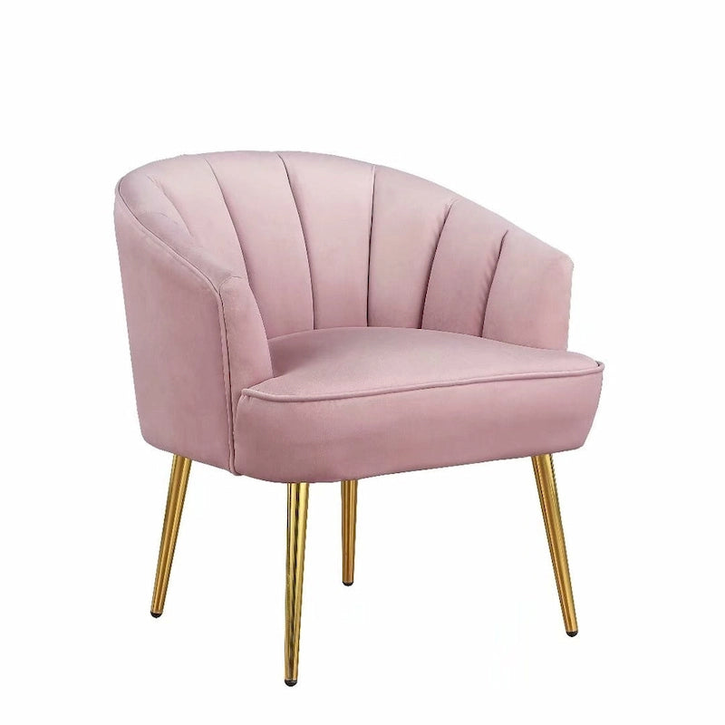 Fauteuil d'appoint en velours - Chaise crapaud
