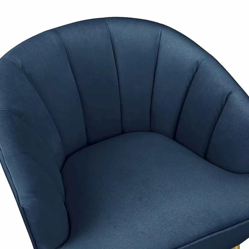 Fauteuil d'appoint en velours - Chaise crapaud