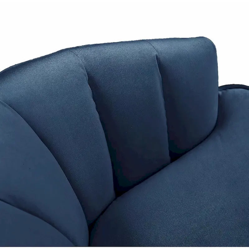 Fauteuil d'appoint en velours - Chaise crapaud