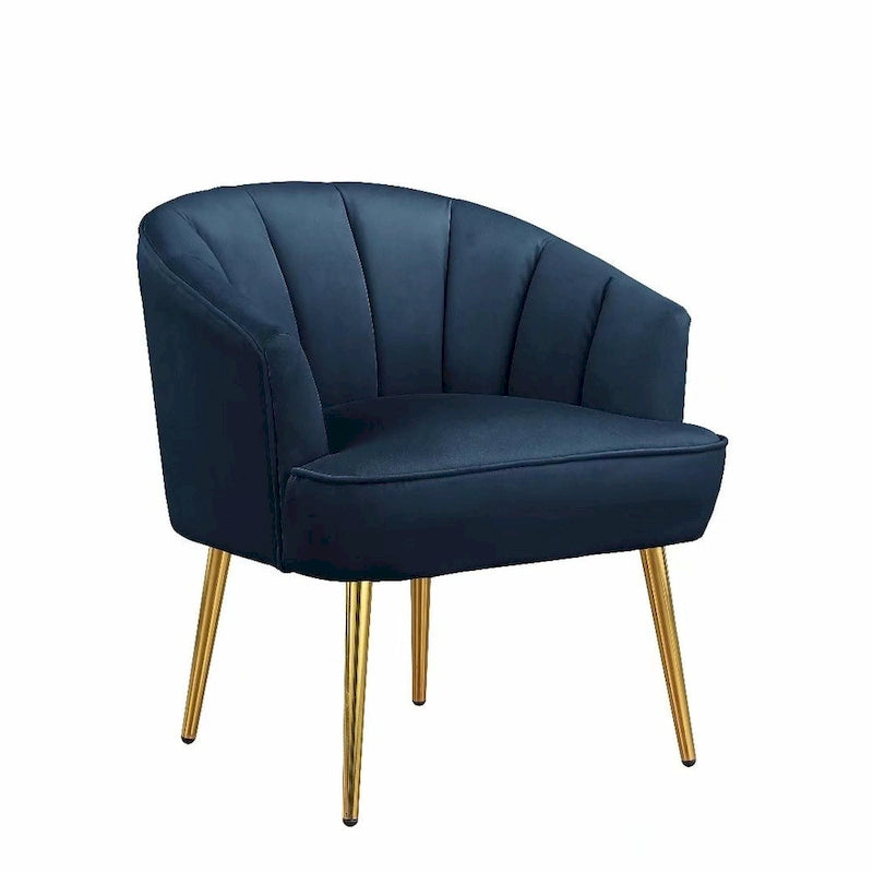 Fauteuil d'appoint en velours - Chaise crapaud