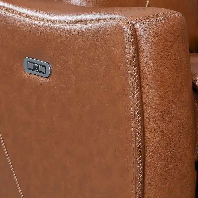 Rembourrage inclinable en cuir pleine fleur électrique