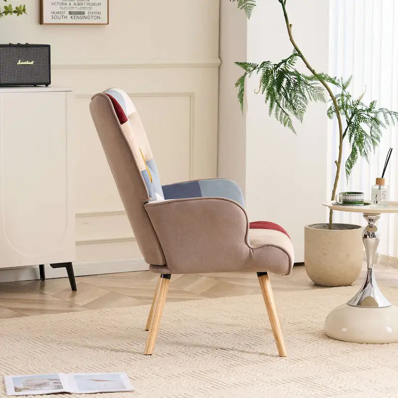 Fauteuil cabriolet d'appoint rembourré