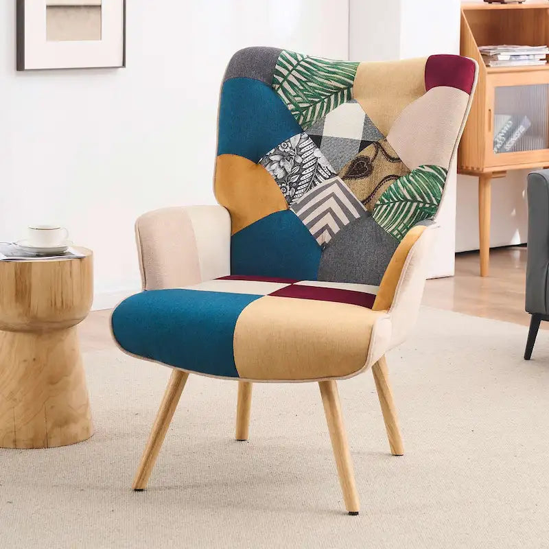 Fauteuil cabriolet d'appoint rembourré