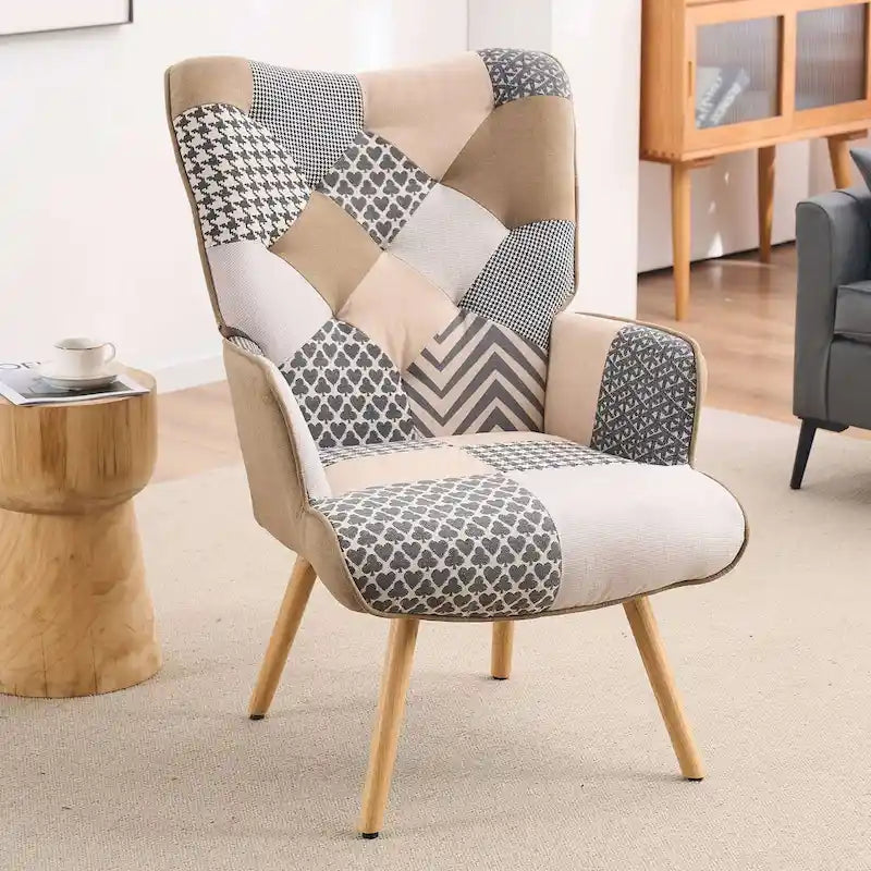 Fauteuil cabriolet d'appoint rembourré