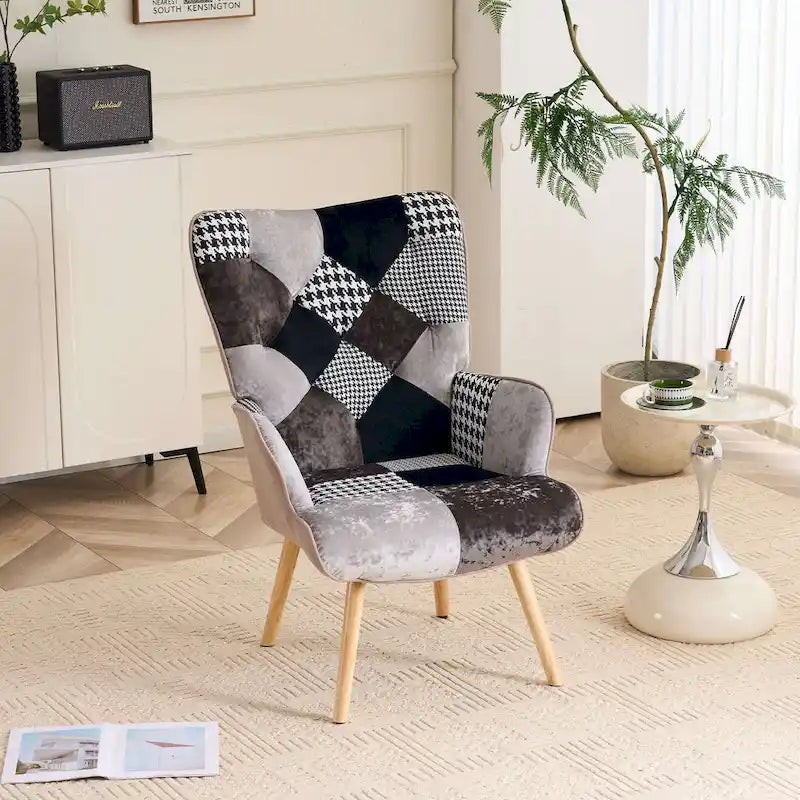 Fauteuil cabriolet d'appoint rembourré