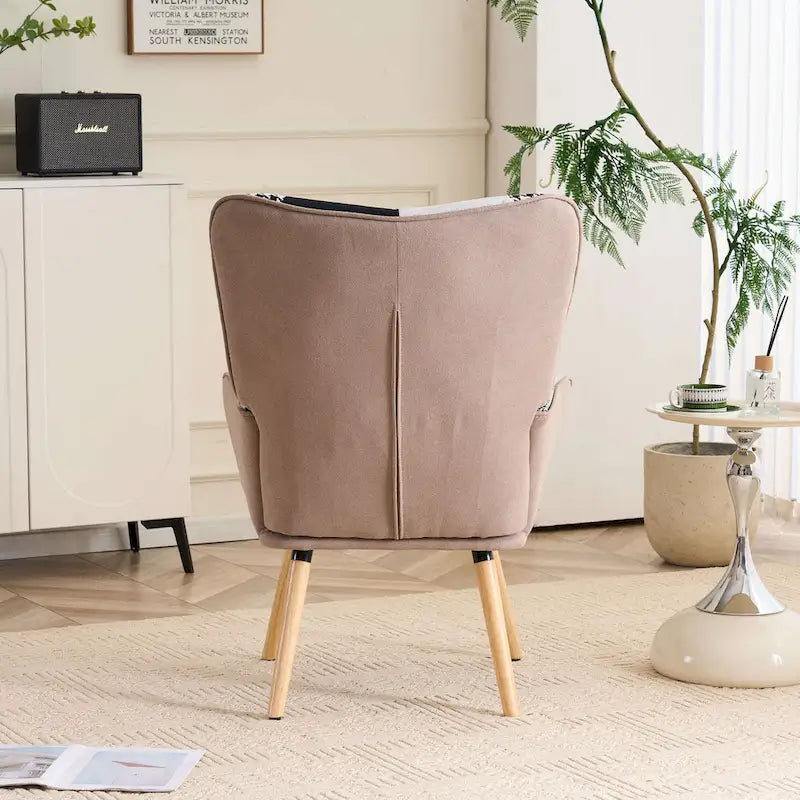 Fauteuil cabriolet d'appoint rembourré